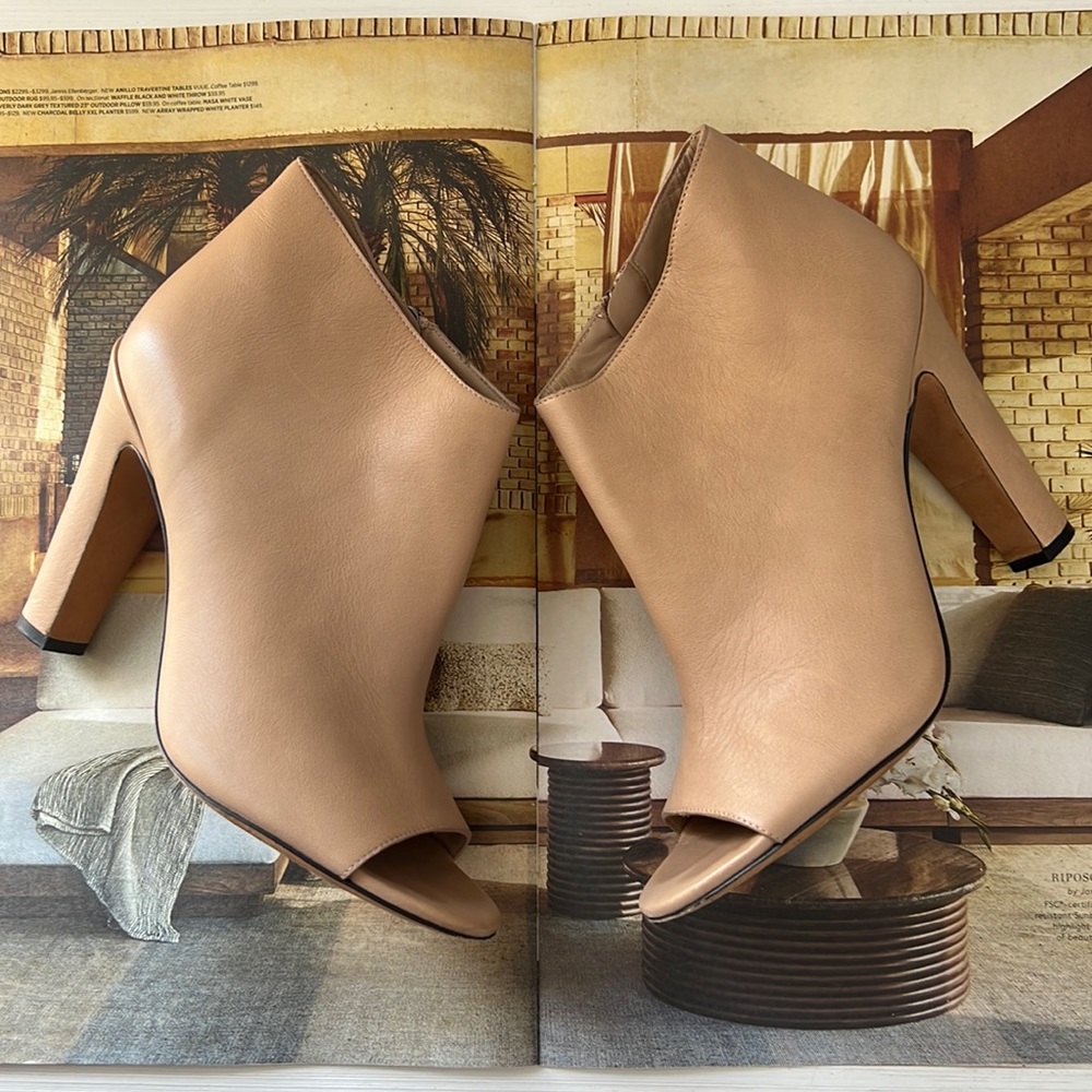 VINCE open toe booties